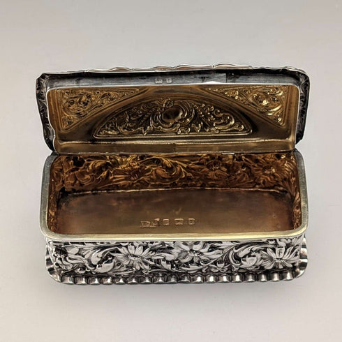 1905年英國古董純銀首飾盒,38克,托馬斯·比什頓