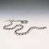 Circa 1905 British Vintage Sterling Silver Albert Chain, 54g, Sterling Silver Medal Fob