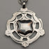 Circa 1905 British Vintage Sterling Silver Albert Chain, 54g, Sterling Silver Medal Fob