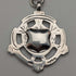 Circa 1905 British Vintage Sterling Silver Albert Chain, 54g, Sterling Silver Medal Fob