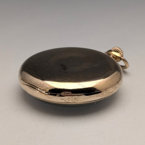 約1935年產歐米茄古董懷錶,鍍金開面,丹尼森錶殼,走時良好