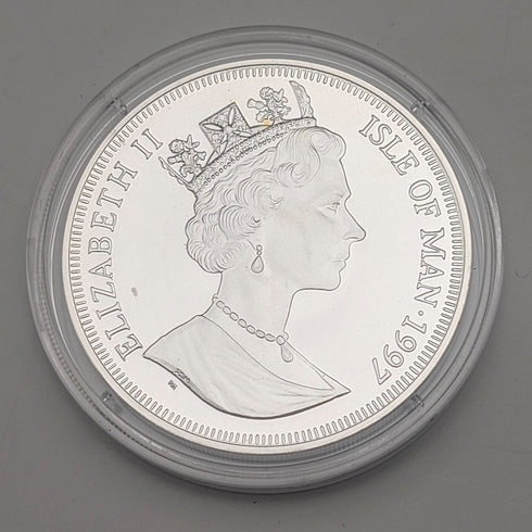 英国マン島 クラウン銀貨 「猫の歴史:イリオモテヤマネコ」PobjoyMint ケース・説明書付