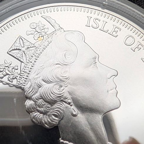 英国マン島 クラウン銀貨 「猫の歴史:イリオモテヤマネコ」PobjoyMint ケース・説明書付