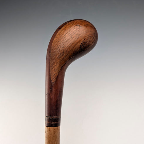 英國復古鑲嵌工藝棕色杖身週日手杖,87厘米