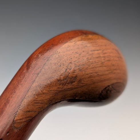 英國復古鑲嵌工藝棕色杖身週日手杖,87厘米