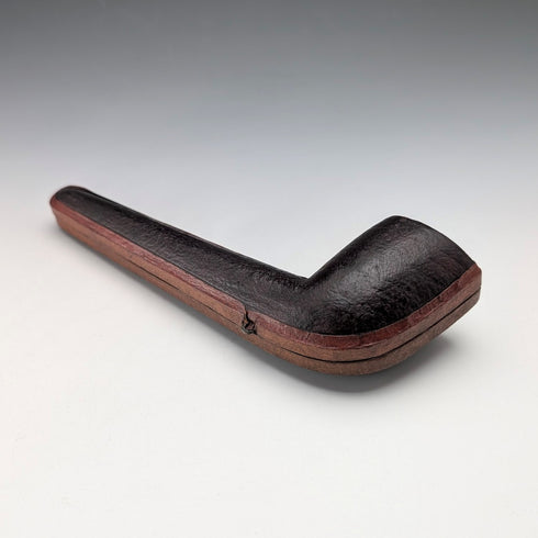 古董英國純銀海泡石煙鬥,附煙盒