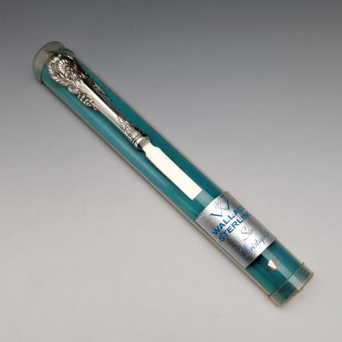 Circa 1968 American Vintage Sterling Silver Letter Opener with Case, Excellent Condition, Wallace