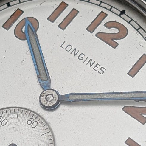 約1942年浪琴軍用男士機械腕錶,Cal. 23M機芯,走時良好