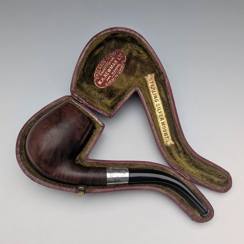 1898年英國古董純銀煙鬥,WH Newman有限公司出品,含煙鬥盒