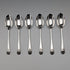 1897 British Antique Sterling Silver Teaspoons, Set of 6, 60g, Josiah Williams, with Case