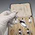 1932 British Vintage Sterling Silver Teaspoons, Set of 6, 88g, Mappin & Webb, in Case