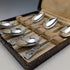 1893 British Antique Sterling Silver Teaspoons, Set of 6, 90g, John Round & Son, in Case