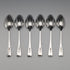 1893 British Antique Sterling Silver Teaspoons, Set of 6, 90g, John Round & Son, in Case