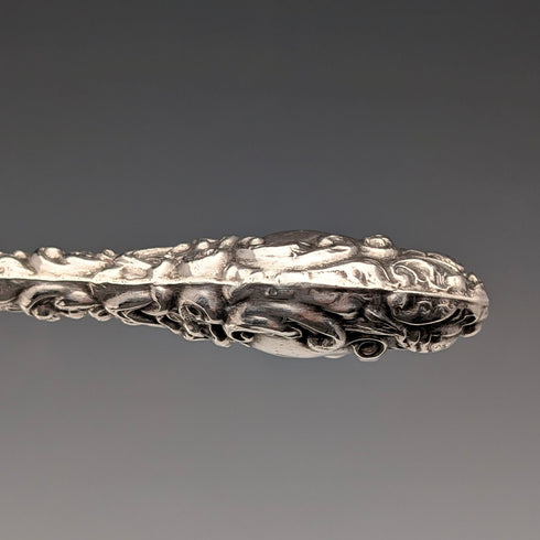 1903 年英國古董純銀鞋拔,附紐帶鉤,WJ Myatt & Co.