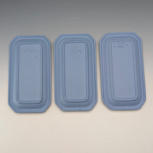 英國復古韋奇伍德碧玉瓷品托盤三件套