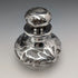 Vintage American silver-overlay perfume bottle, Art Nouveau, by ALVIN
