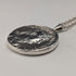 British Vintage Sterling Silver Ancient Roman Coin Replica Pendant with Sterling Silver Necklace, 28g Total