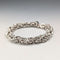 British Vintage Sterling Silver Byzantine Chain Bracelet, 29.5g