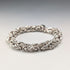 British Vintage Sterling Silver Byzantine Chain Bracelet, 29.5g