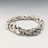 British Vintage Sterling Silver Byzantine Chain Bracelet, 29.5g