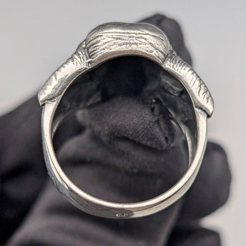 復古象頭造型純銀戒指(16.5號)