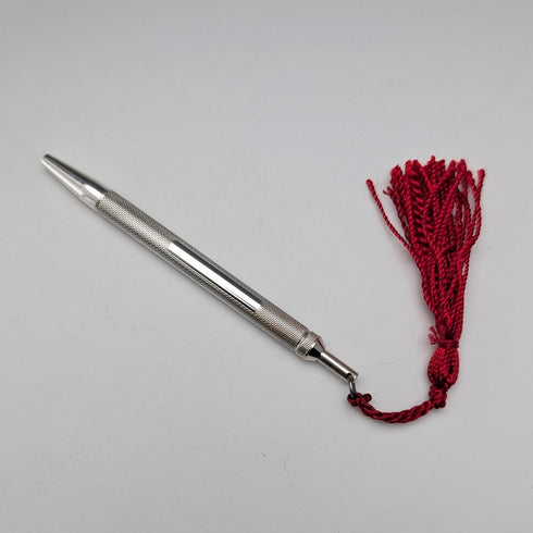 Vintage sterling silver small ballpoint pen in paper box