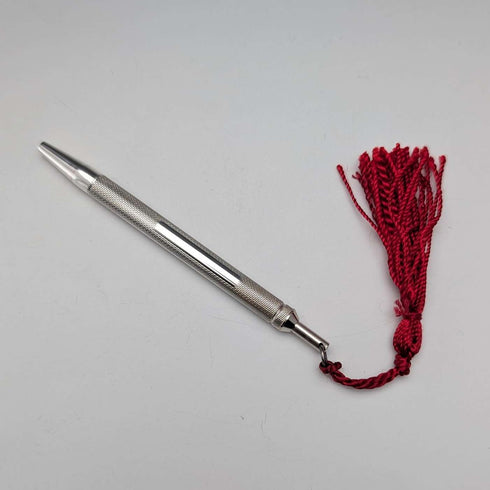 Vintage sterling silver small ballpoint pen in paper box