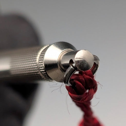 Vintage sterling silver small ballpoint pen in paper box