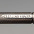 Vintage sterling silver small ballpoint pen in paper box