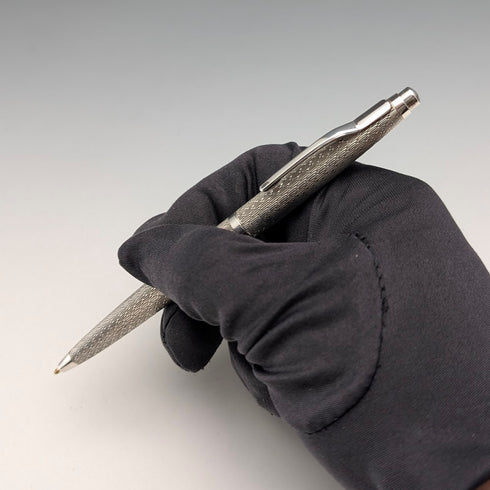 1977年英國威廉曼頓 (William Manton) 復古純銀原子筆,紙盒包裝