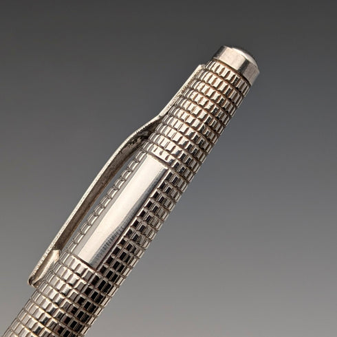 1984年 英国ヴィンテージ 純銀製 ボールペン William Manton 紙箱入り