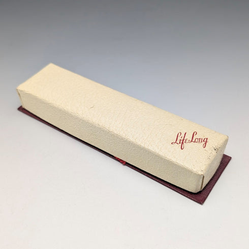 British Vintage Lifelong Sterling Silver Small Mechanical Pencil with Paper Box and Leaflet