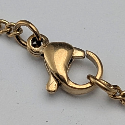 古董橙色琥珀十字架吊墜,配項鍊