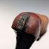 Vintage black shaft, painted horse-carved handle walking stick, 94cm