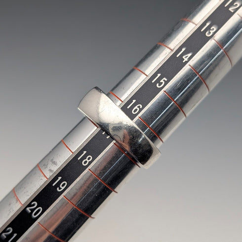 復古純銀石榴石戒指(17號)