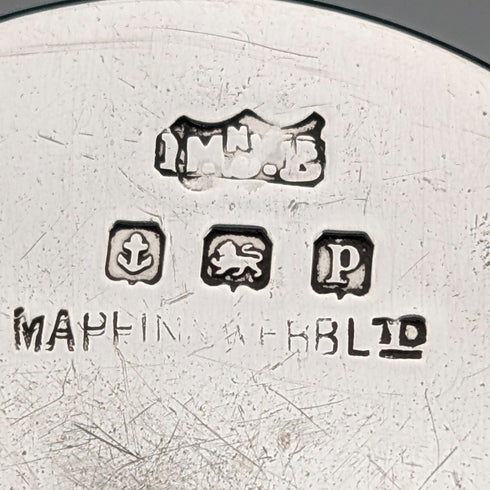 1914 British Antique Sterling Silver Pillbox, 21g, Mappin & Webb