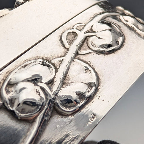 1917年英國古董純銀香薰盒,38克,威廉‧科明斯