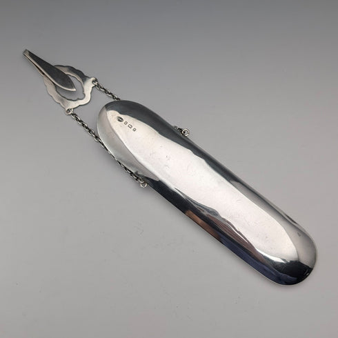 1904年 英国アンティーク 純銀製 シャトレーン メガネケース 61g CHARLES LYSTER & SON