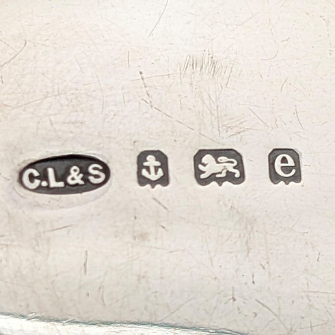 1904年 英国アンティーク 純銀製 シャトレーン メガネケース 61g CHARLES LYSTER & SON