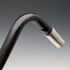 1899 British Antique Black Shaft L-Handle Sterling Silver Decorated Lightweight Walking Stick, 90cm