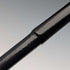 1899 British Antique Black Shaft L-Handle Sterling Silver Decorated Lightweight Walking Stick, 90cm