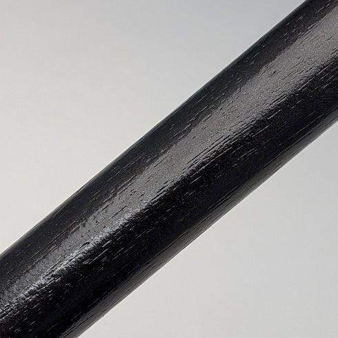 1899 British Antique Sterling Silver L-Handle Horn-Handled Walking Stick, 83cm