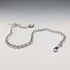 Circa 1897 British Antique Sterling Silver Albert Chain, 46g, Mother of Pearl Charm Fob