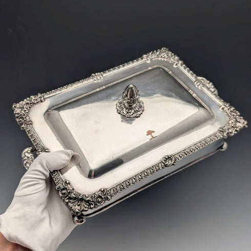 1825年頃 英国アンティーク オールドシェフィールドプレート製 チーズトーストディッシュ