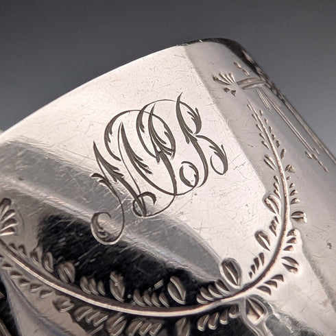 1914年英國古董純銀餐巾環,30克,TH Hazlewood,帶盒