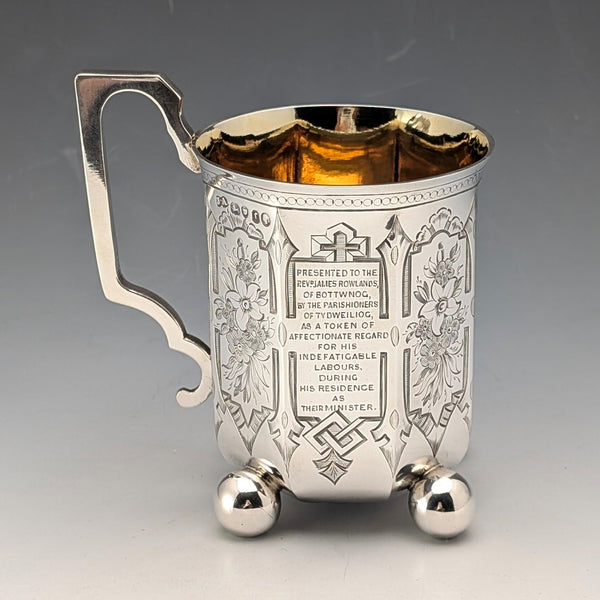 1858年 英国アンティーク 純銀製 マグカップ 148g Joseph Angell II