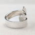 Vintage sterling silver spiral wrap ring (size 14)