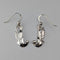 Vintage sterling silver Asuka motif drop earrings