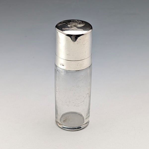 1879年英國古董純銀玻璃香水瓶,飾有飛馬圖案,托馬斯·約翰遜 I/II