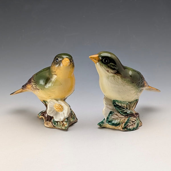 英國復古貝斯威克綠雀擺飾套裝(2件裝)(編號2105)